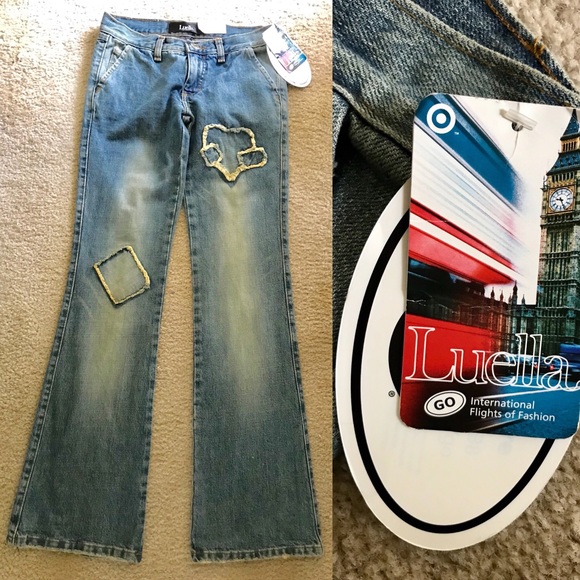 Luella Bartley Denim - LUELLA BARTLEY Rare NWT Appliqué JEANS Size 5